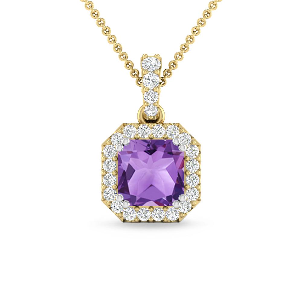 Yellow Gold - Amethyst