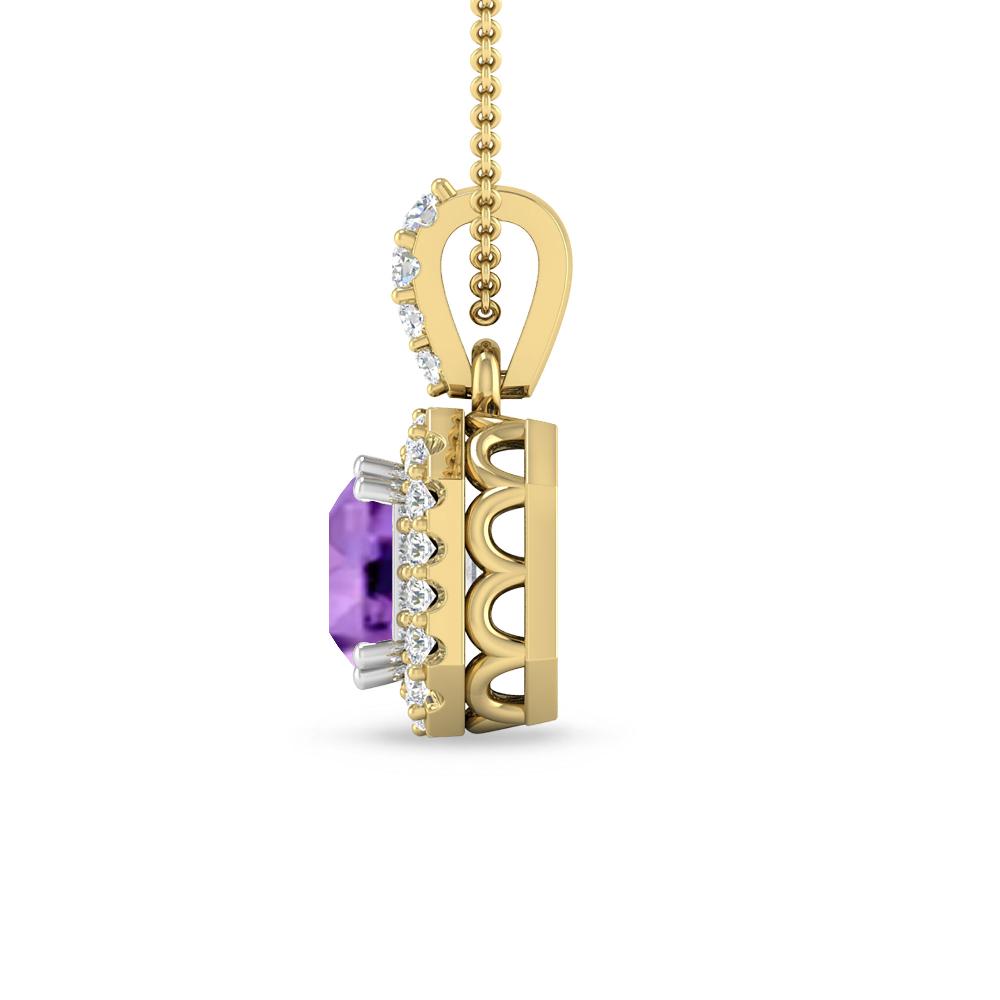 Yellow Gold - Amethyst