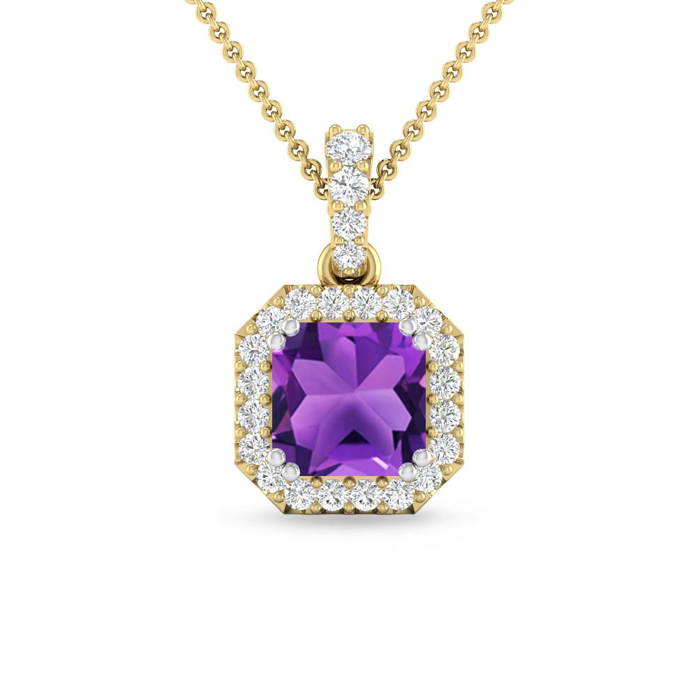 Yellow Gold - Amethyst