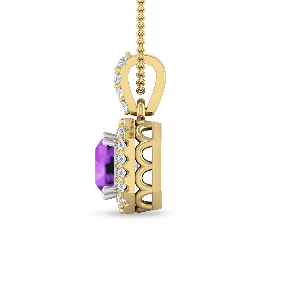 Yellow Gold - Amethyst