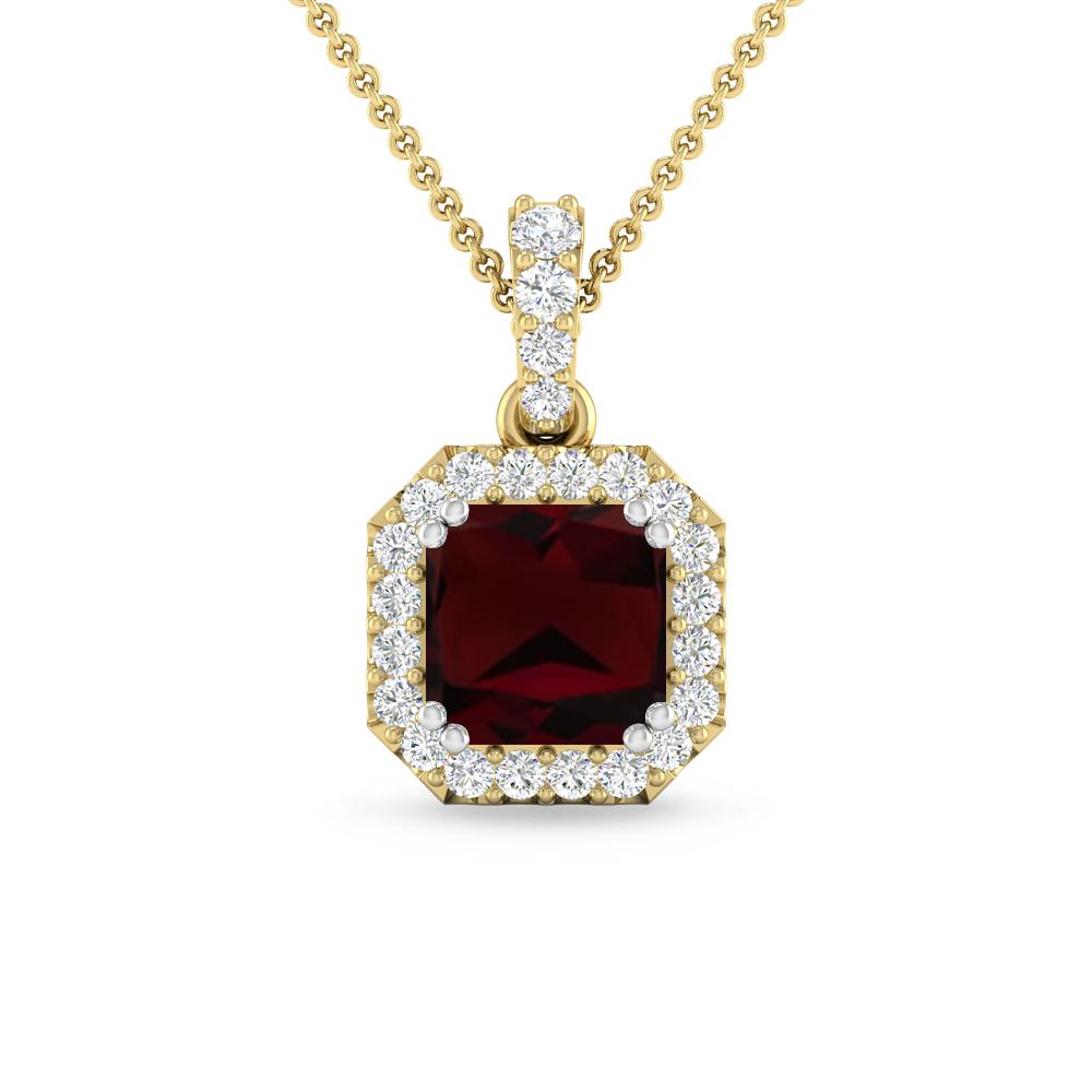 Yellow Gold - Garnet