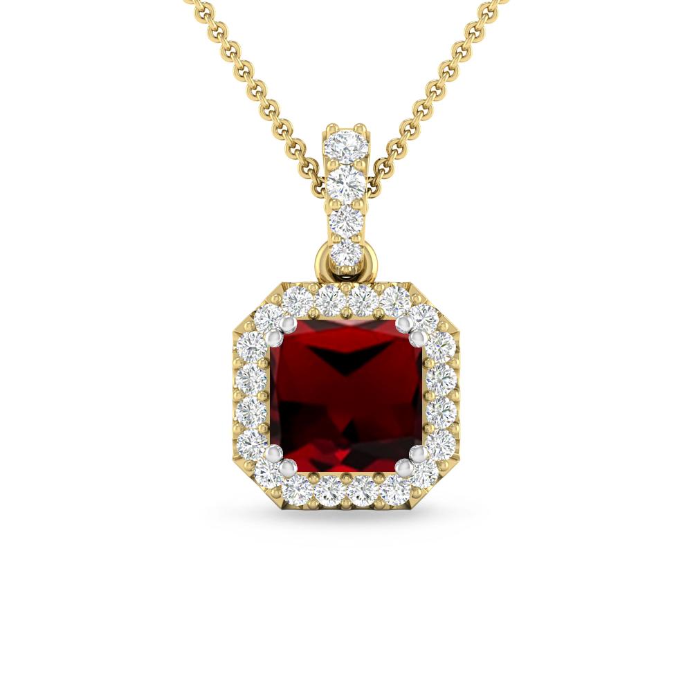 Yellow Gold - Garnet