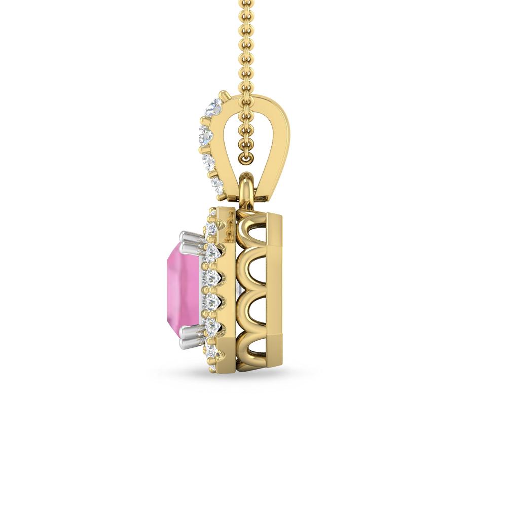 Yellow Gold - Pink Tourmaline