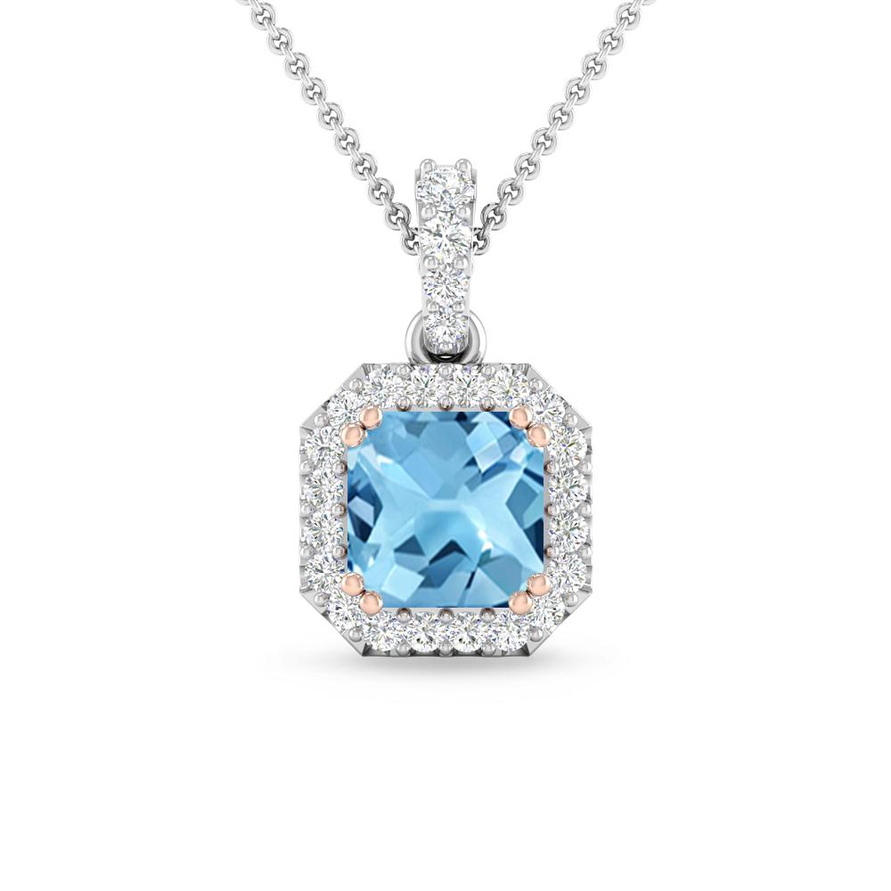 White Gold - Blue Topaz