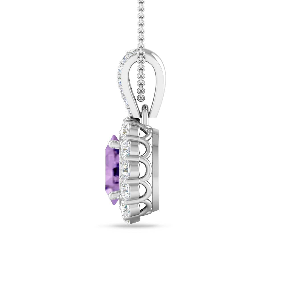 White Gold - Amethyst