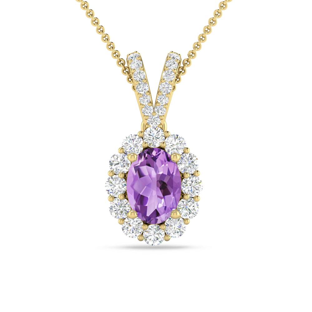 Yellow Gold - Amethyst