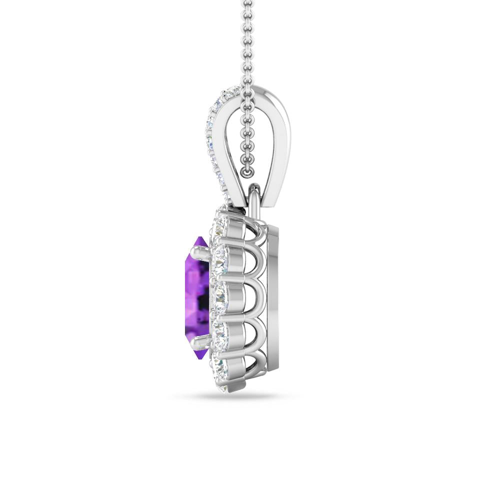 White Gold - Amethyst