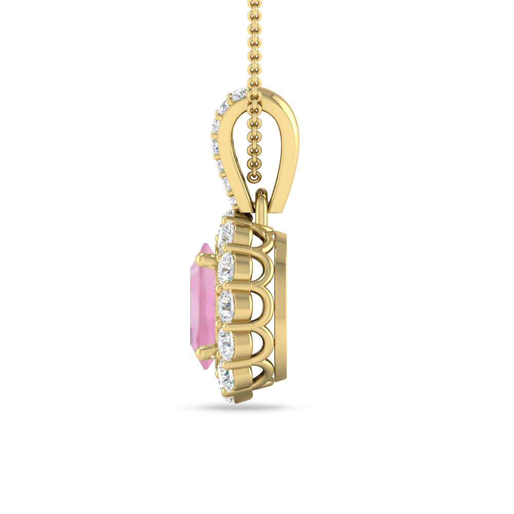 Yellow Gold - Pink Tourmaline