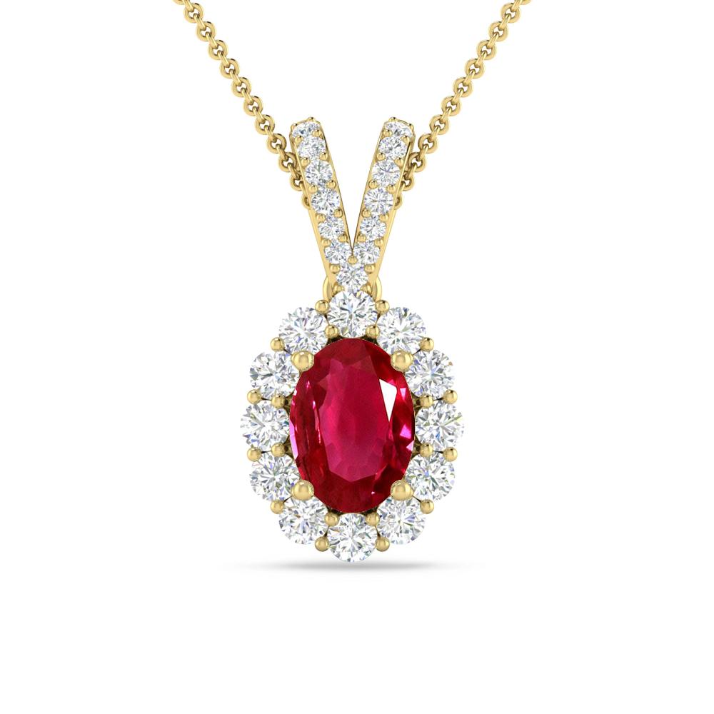Yellow Gold - Ruby