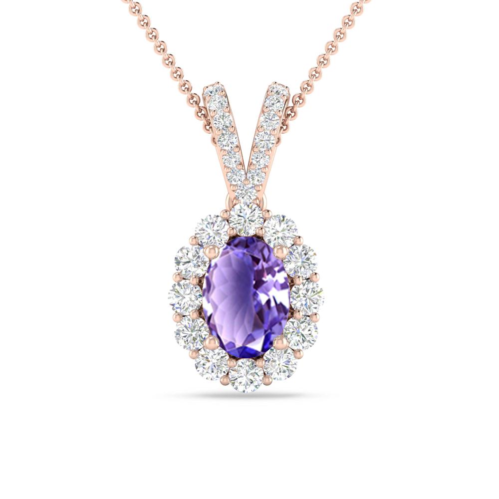 Rose Gold - Tanzanite