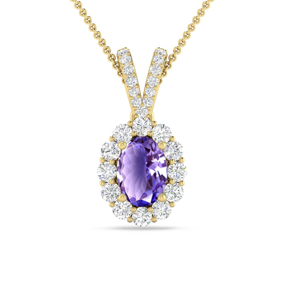 Yellow Gold - Tanzanite