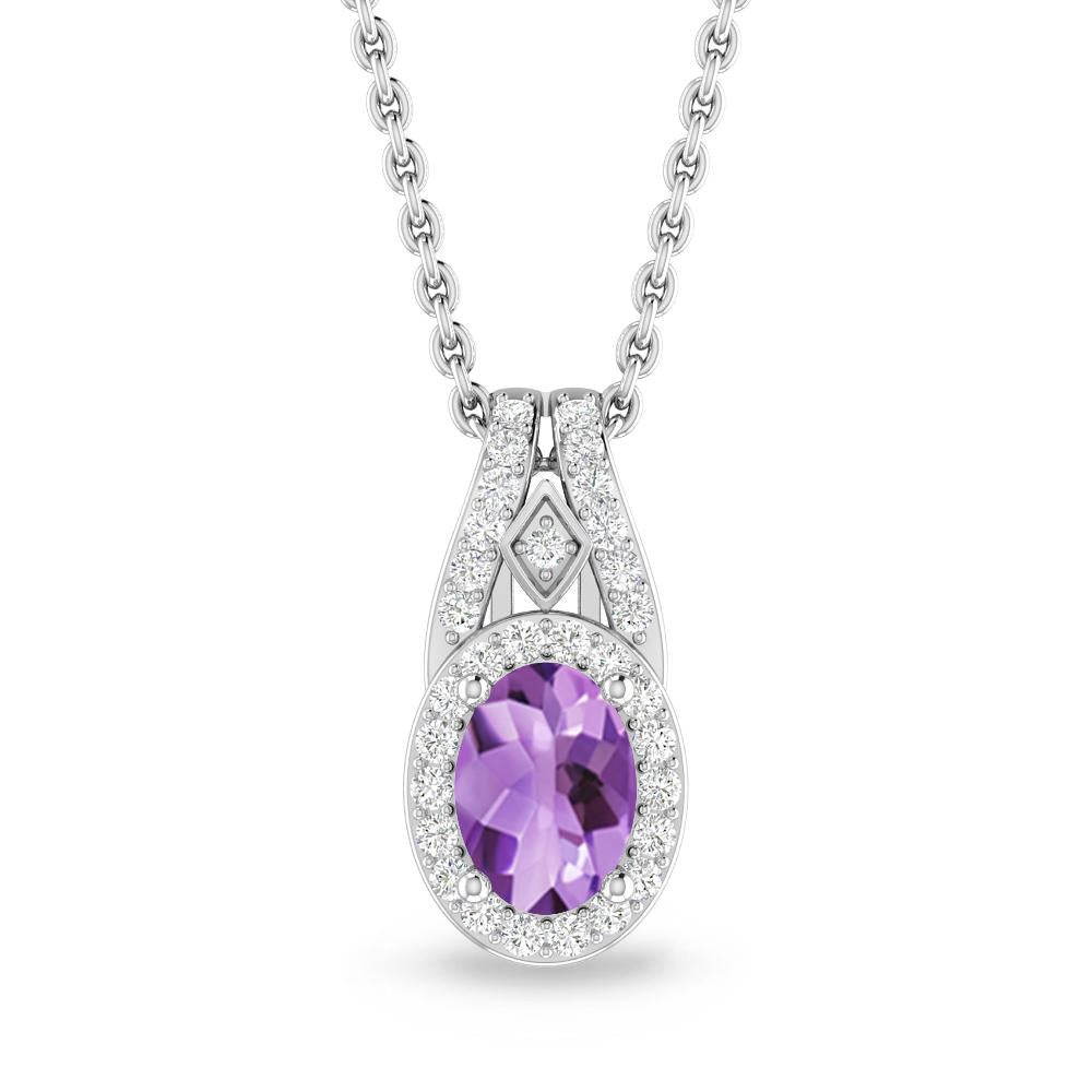 White Gold - Amethyst