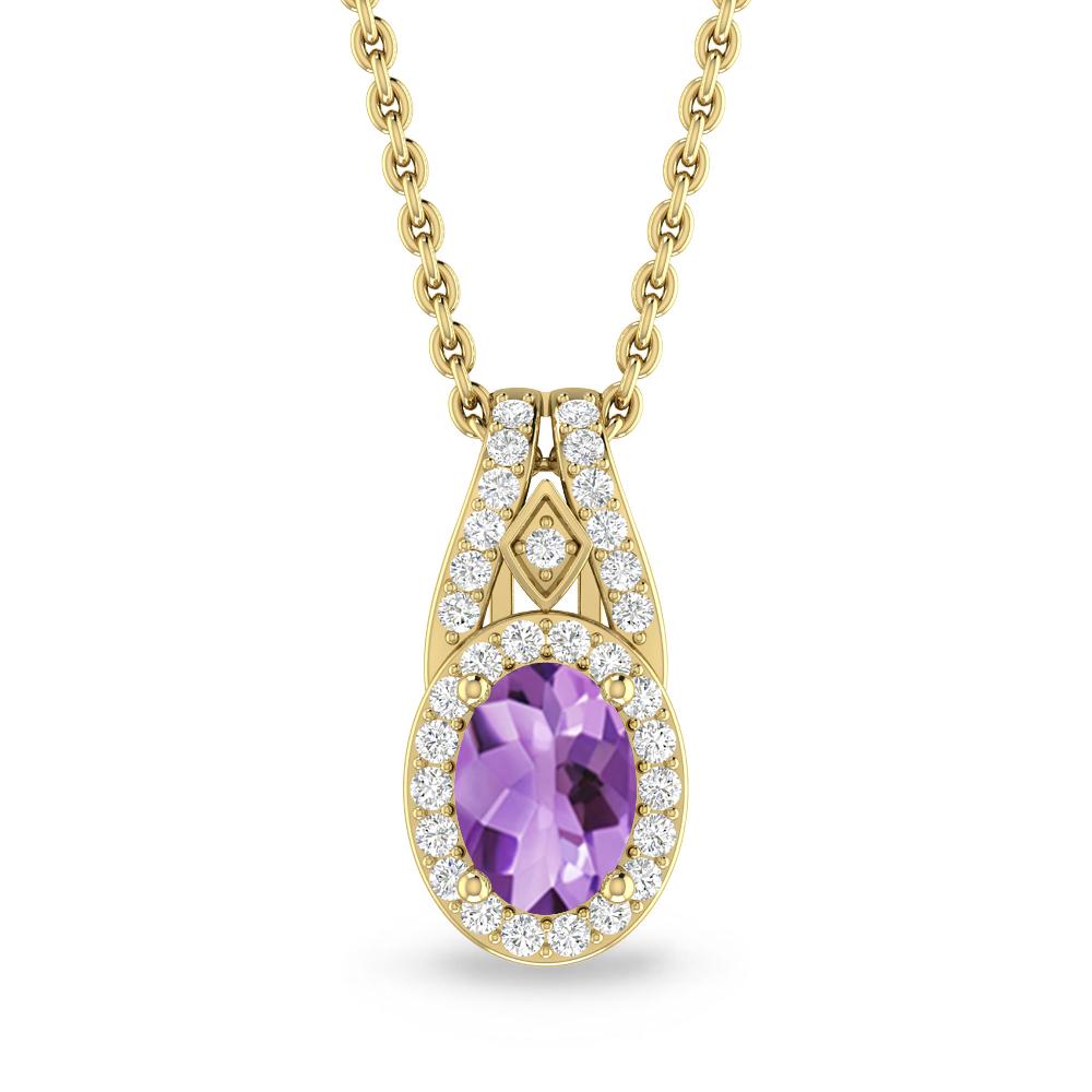 Yellow Gold - Amethyst