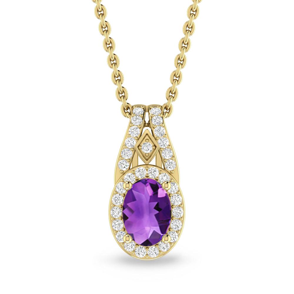 Yellow Gold - Amethyst