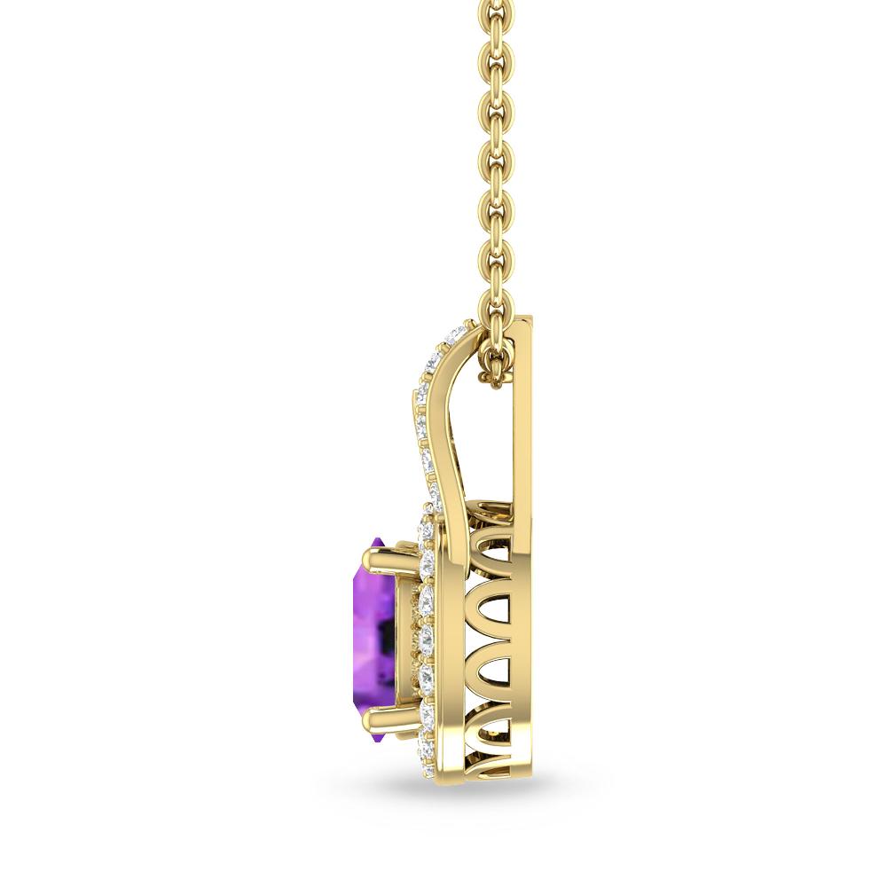 Yellow Gold - Amethyst