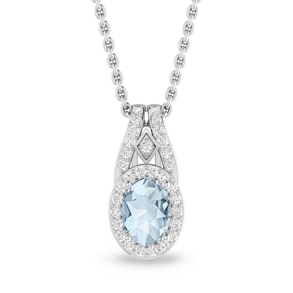 White Gold - Aquamarine