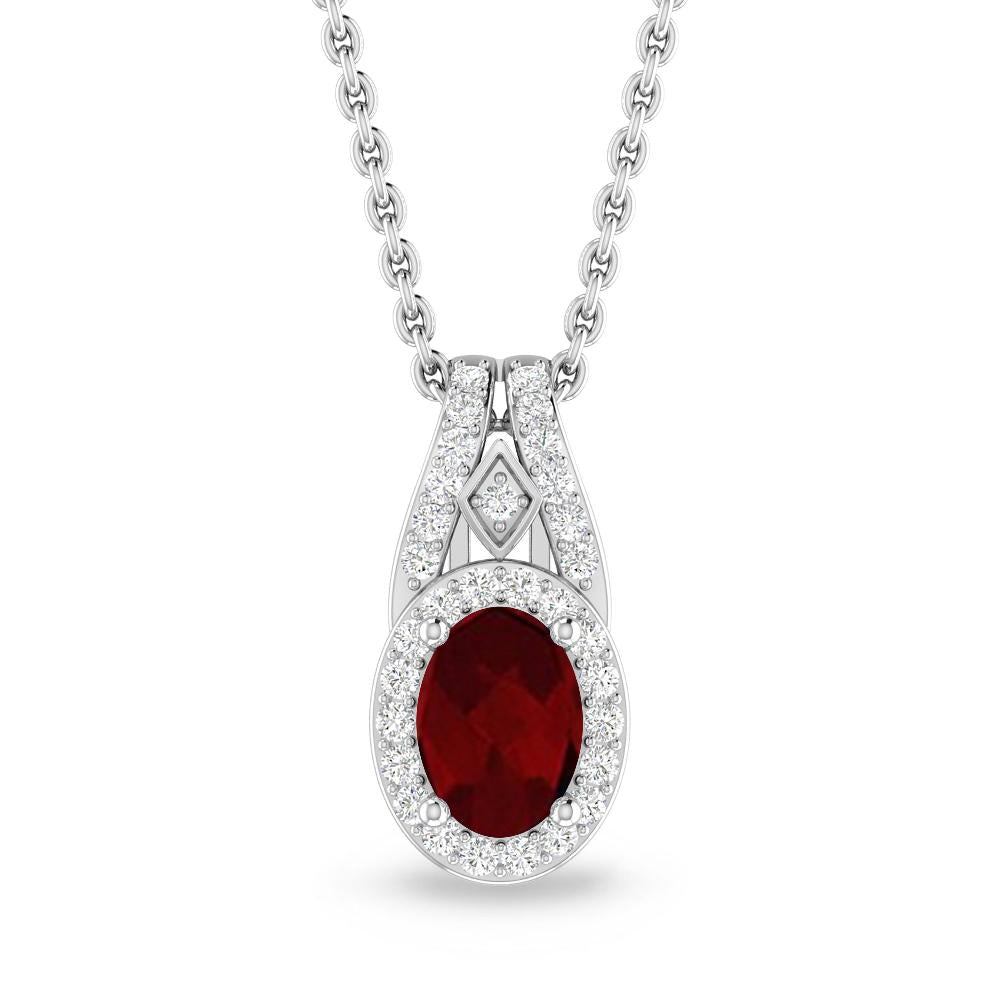 White Gold - Garnet