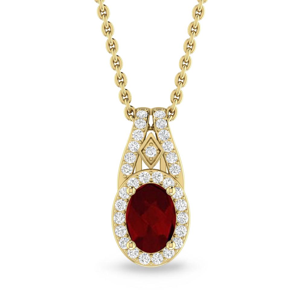 Yellow Gold - Garnet