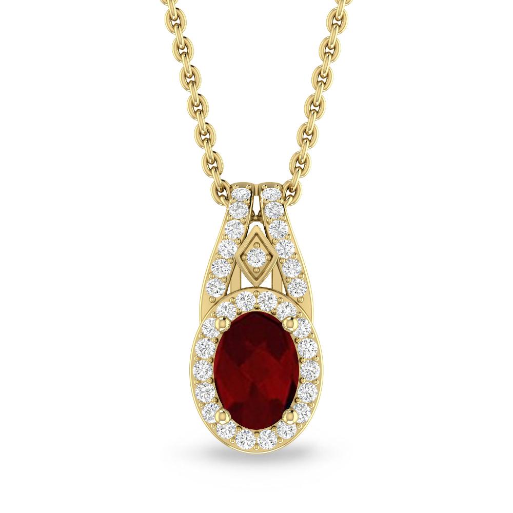 Yellow Gold - Garnet