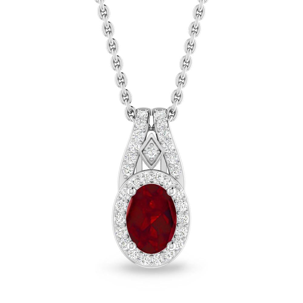 White Gold - Garnet