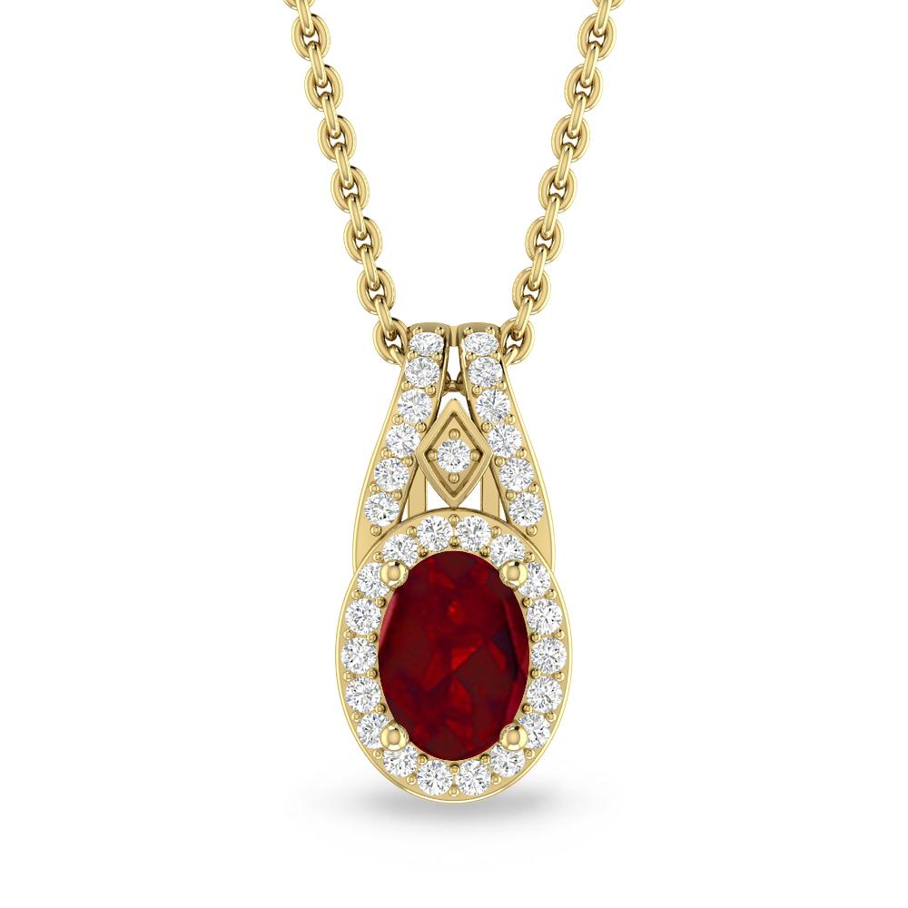 Yellow Gold - Garnet