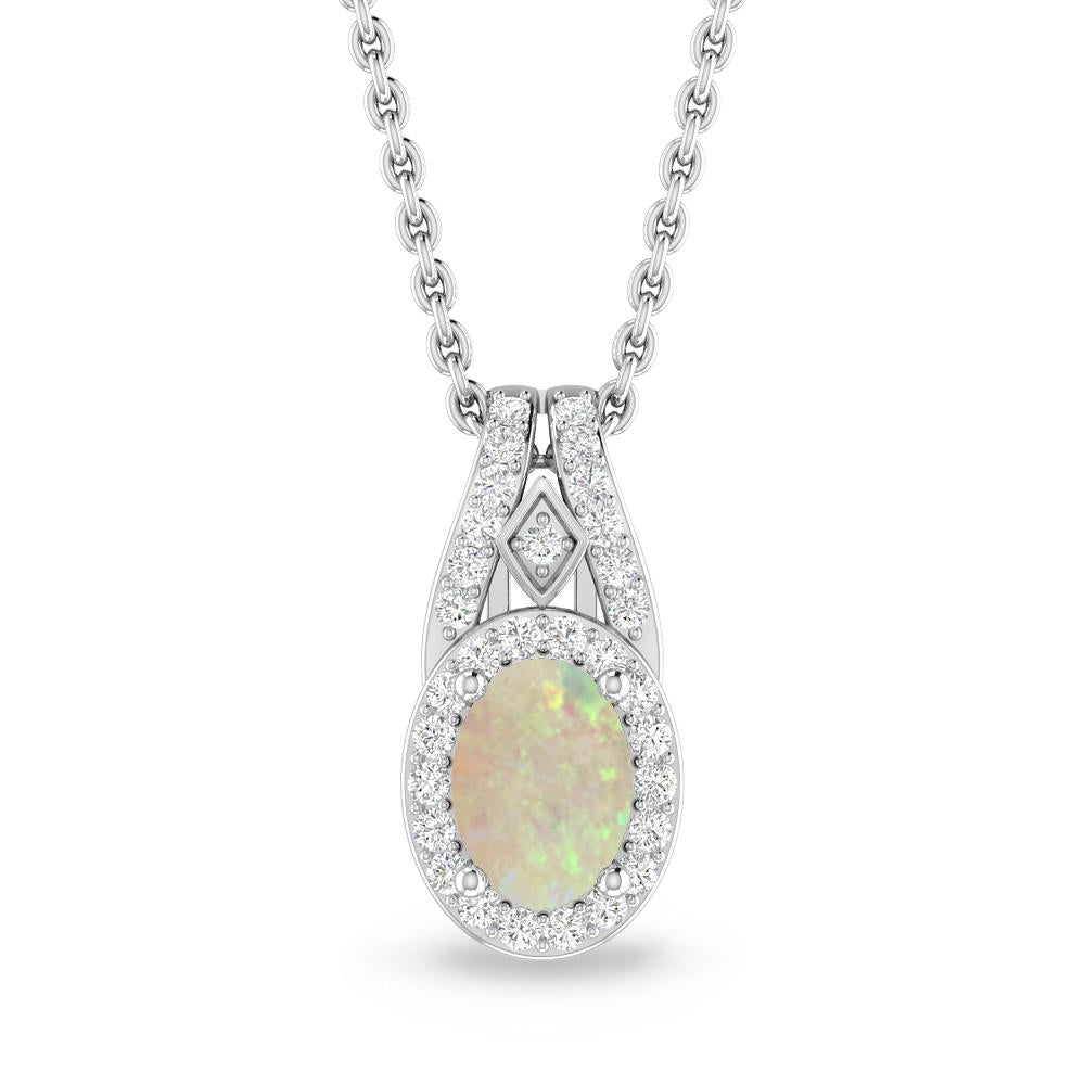 White Gold - Opal