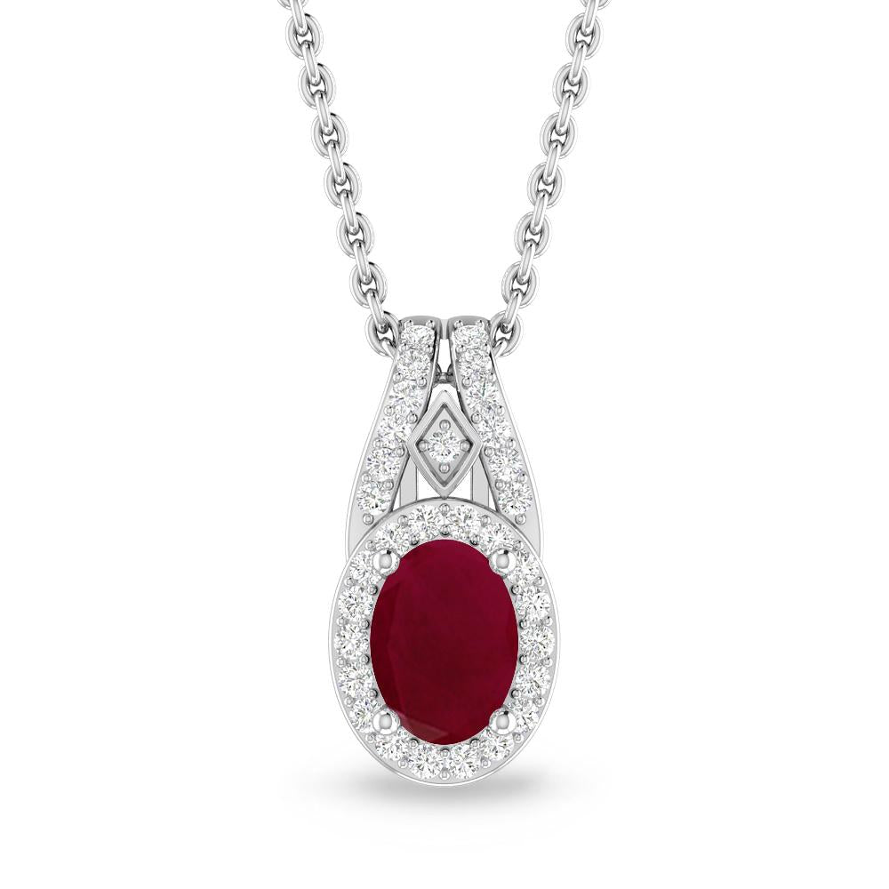 White Gold - Ruby