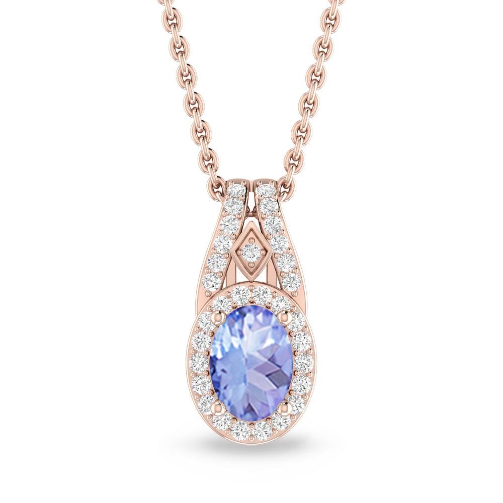 Rose Gold - Tanzanite