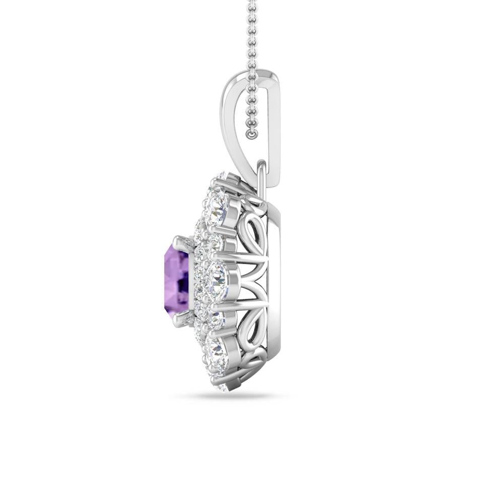 White Gold - Amethyst