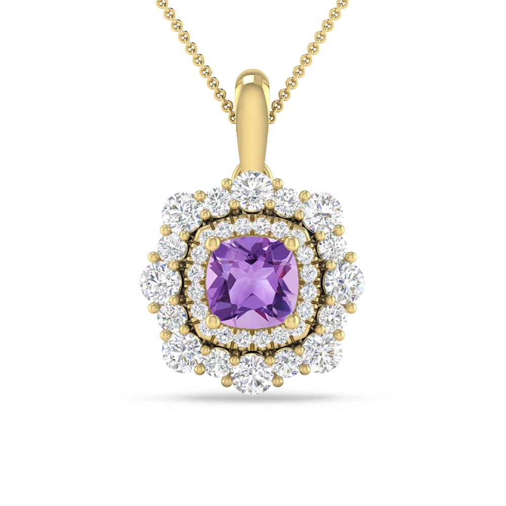 Yellow Gold - Amethyst