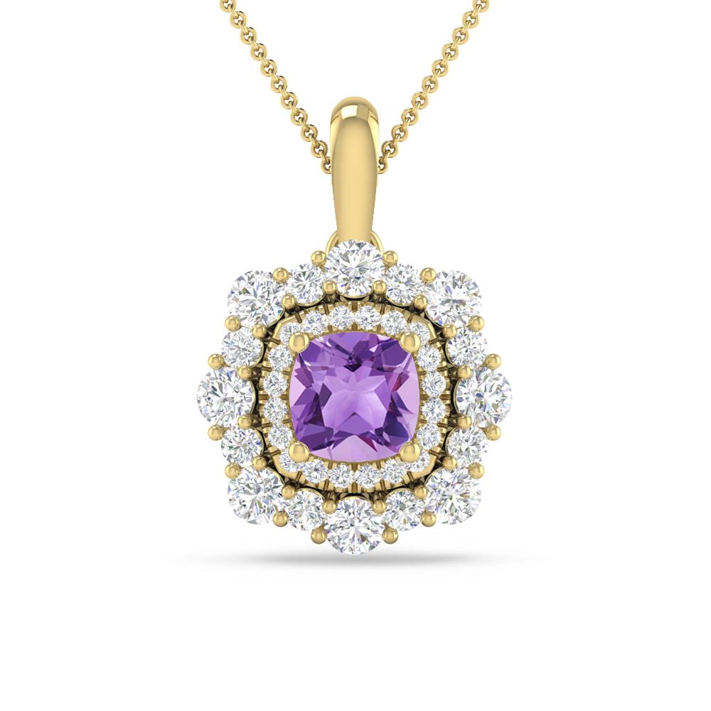 Yellow Gold - Amethyst