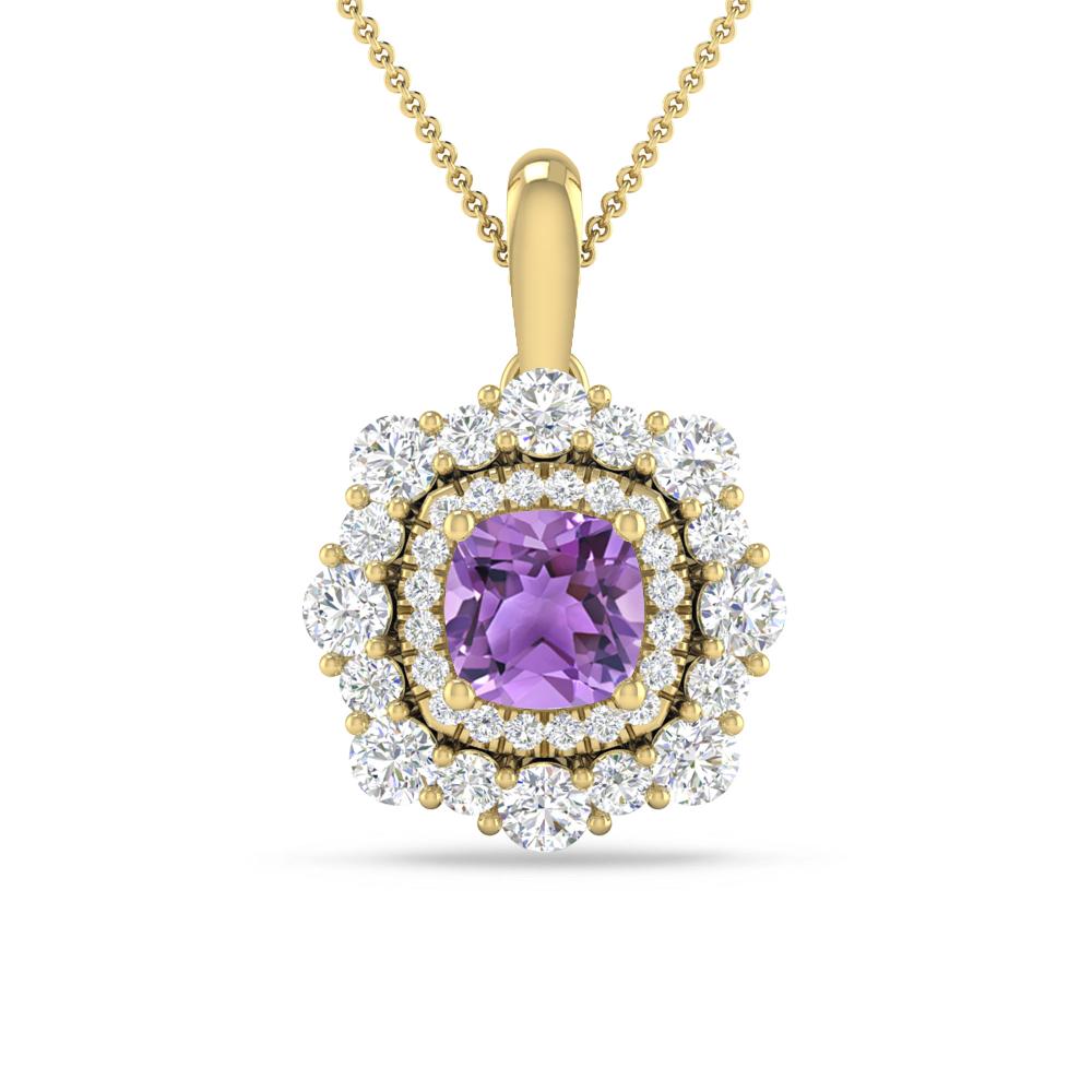 Yellow Gold - Amethyst