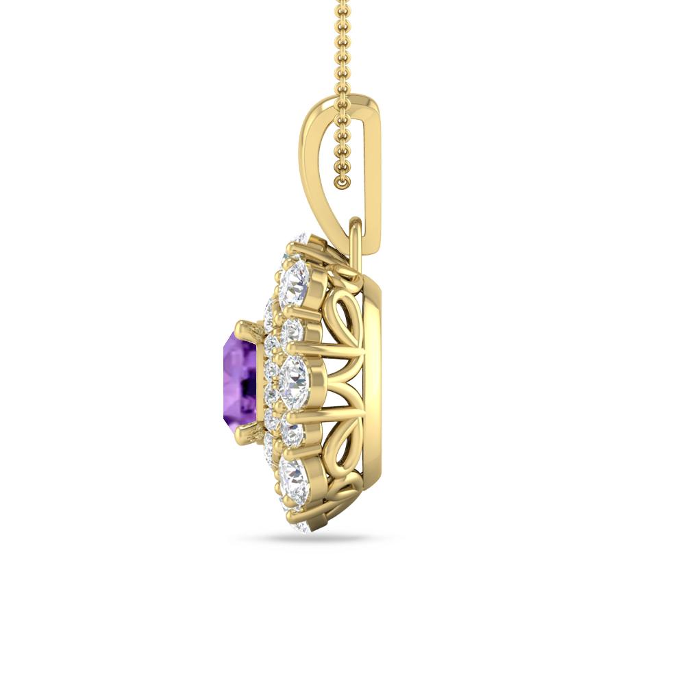 Yellow Gold - Amethyst