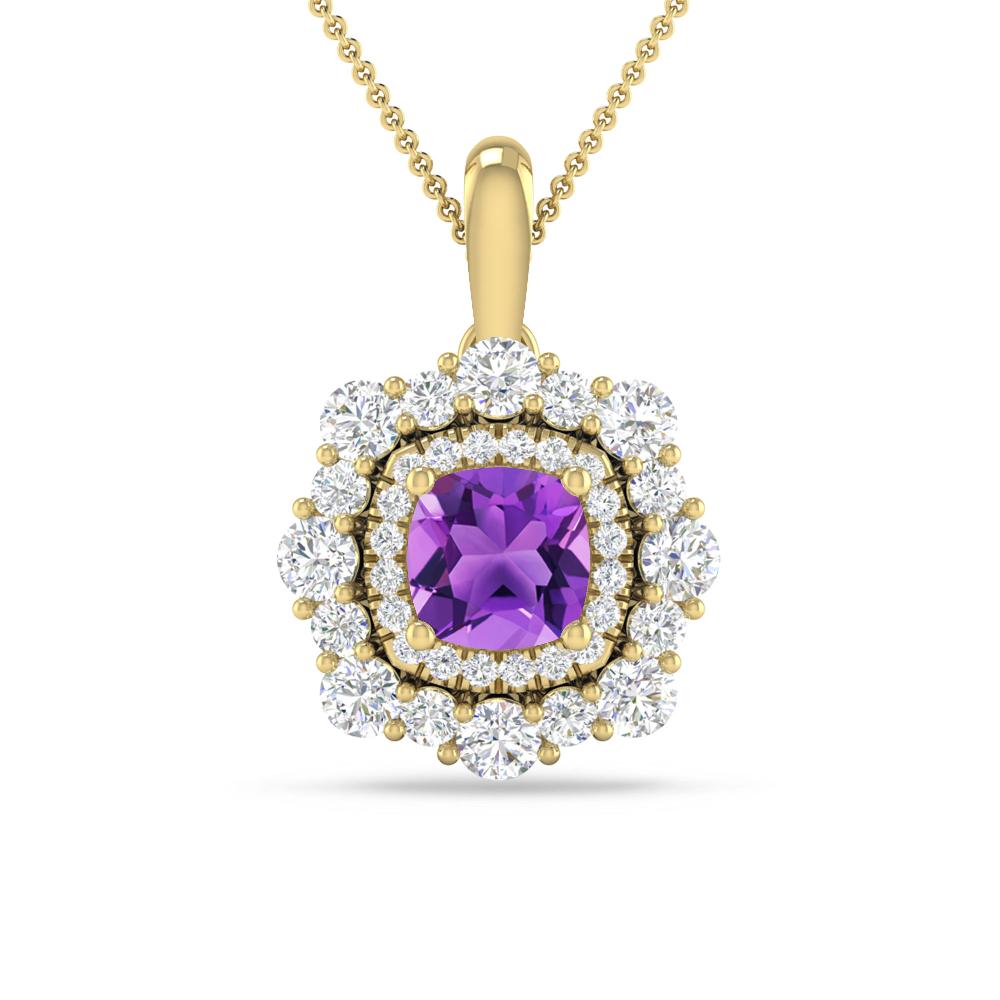 Yellow Gold - Amethyst