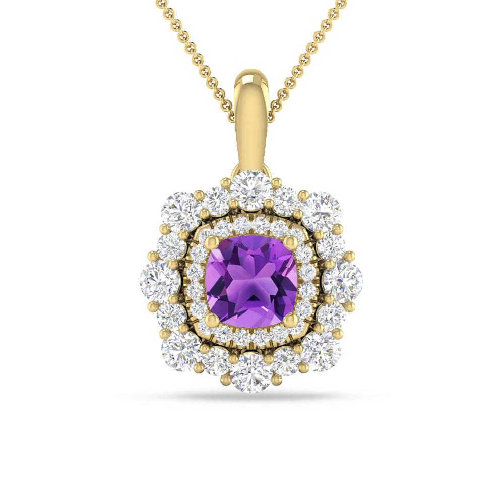 Yellow Gold - Amethyst