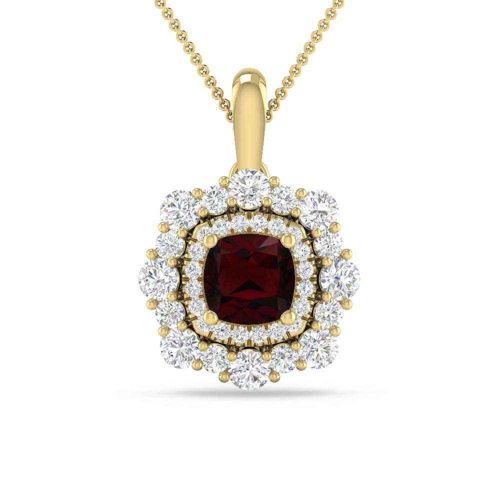 Yellow Gold - Garnet