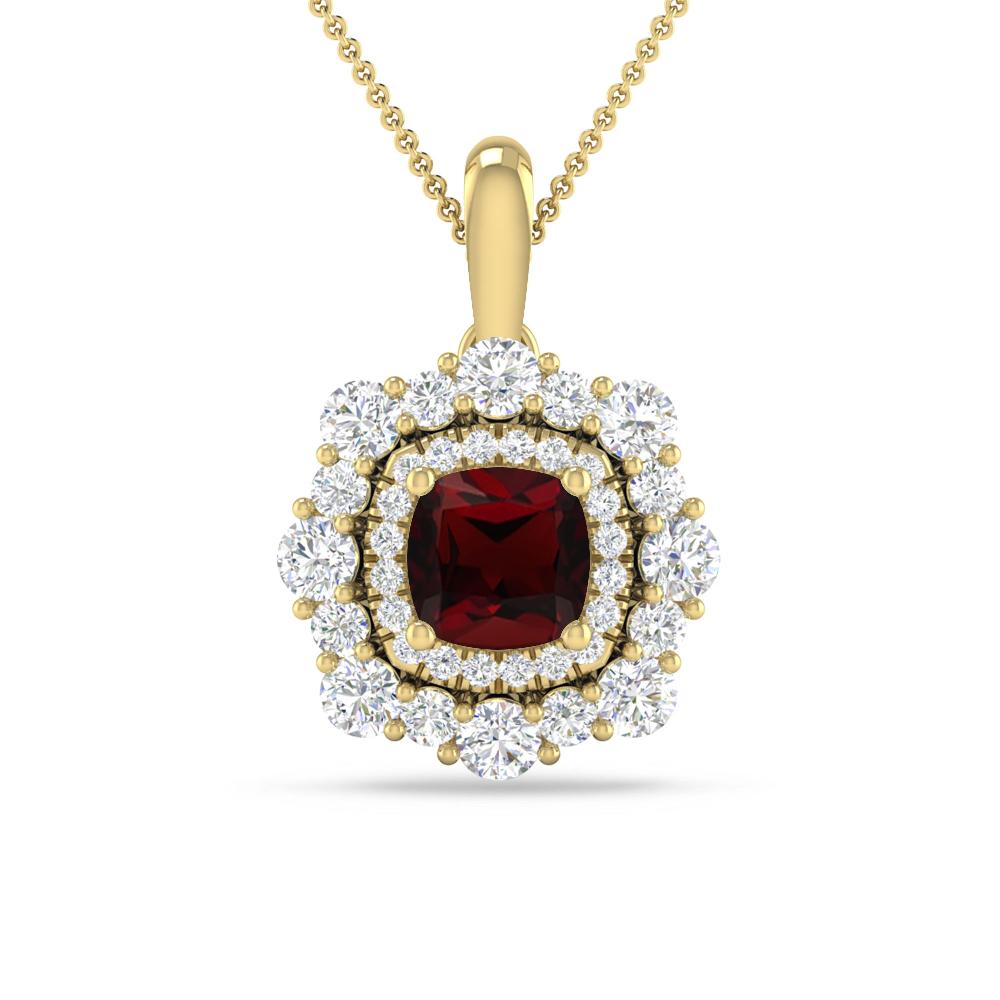 Yellow Gold - Garnet