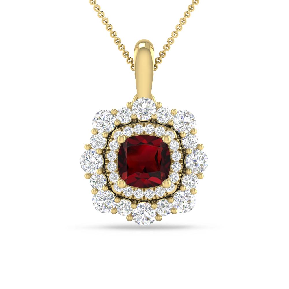 Yellow Gold - Garnet