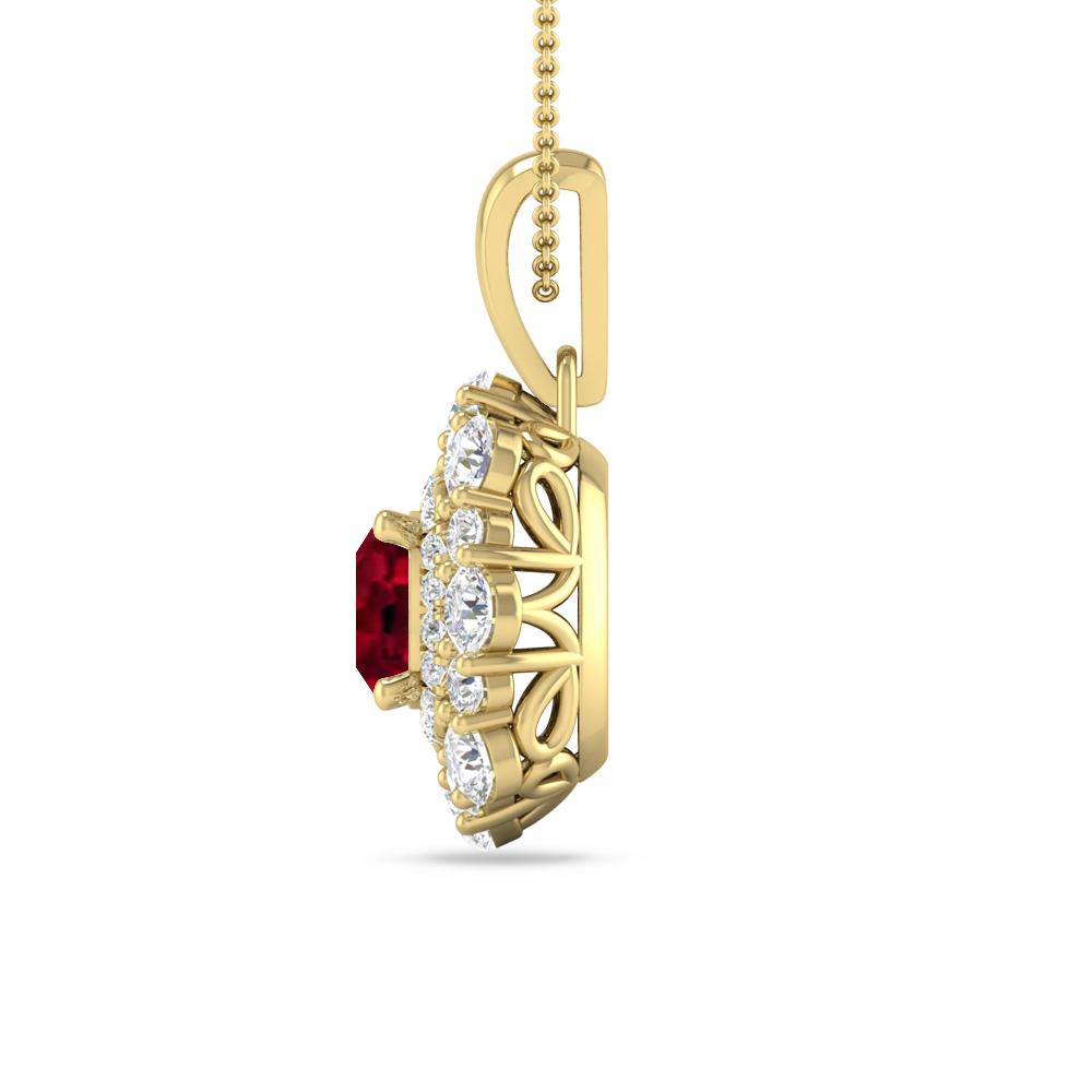 Yellow Gold - Garnet