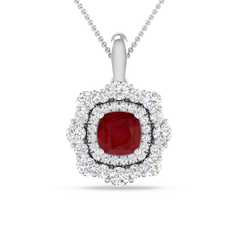 White Gold - Ruby
