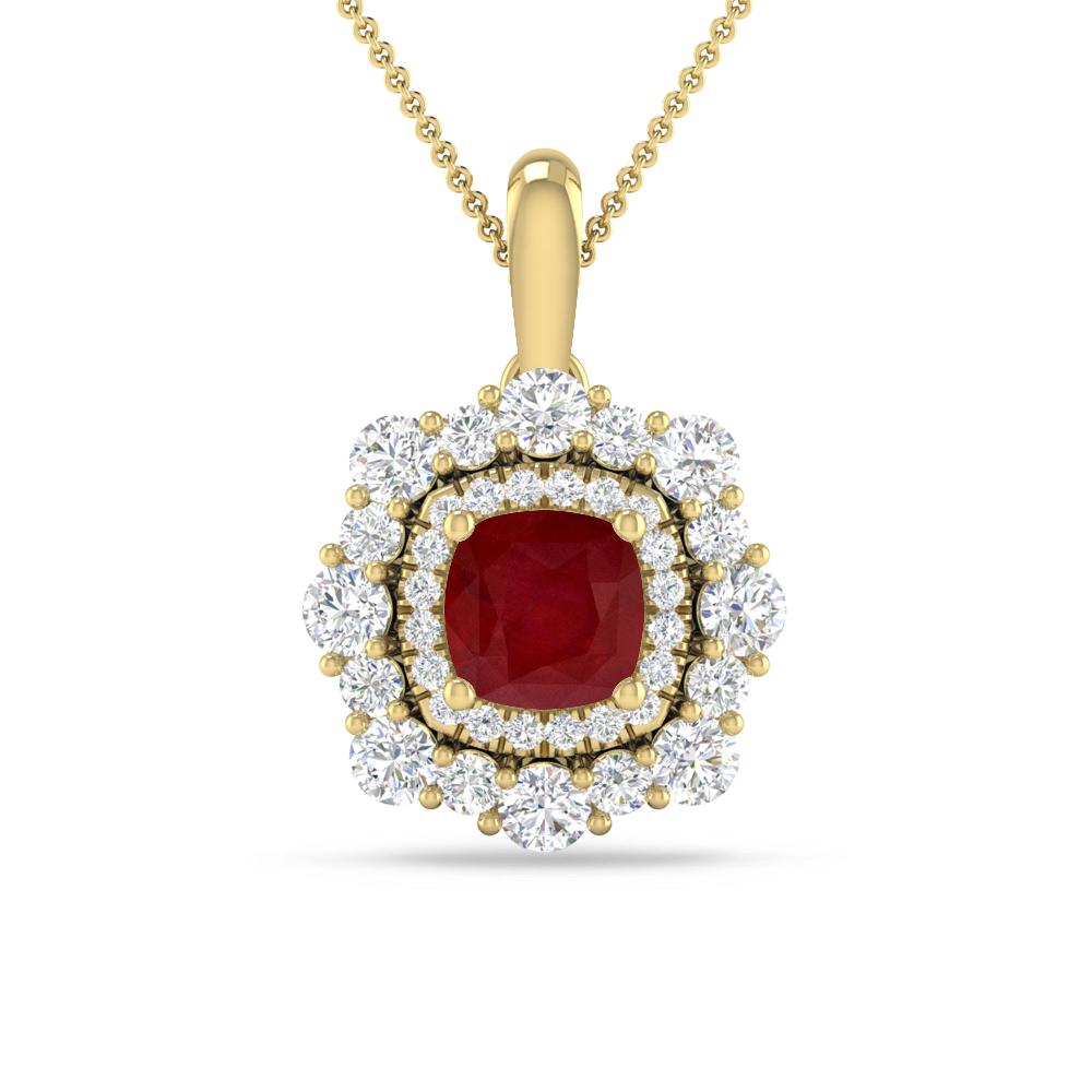 Yellow Gold - Ruby