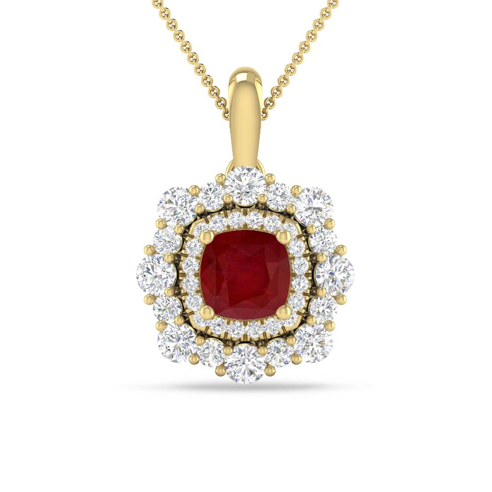 Yellow Gold - Ruby