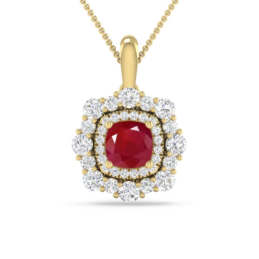 Yellow Gold - Ruby