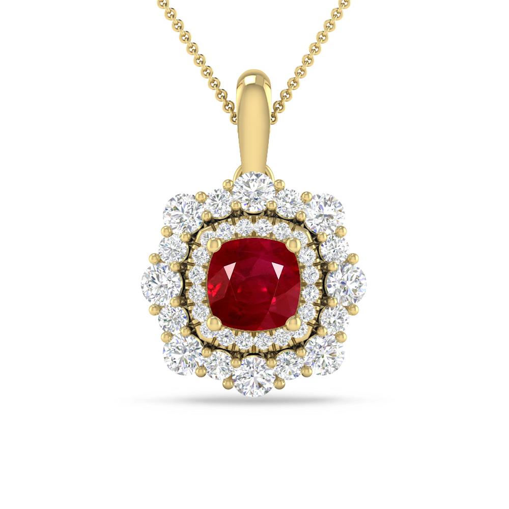 Yellow Gold - Ruby