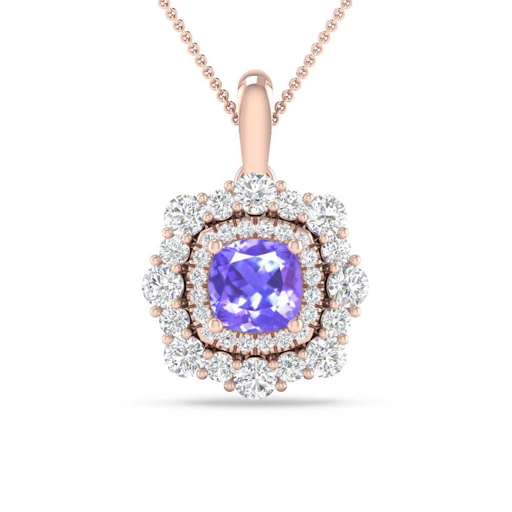 Rose Gold - Tanzanite