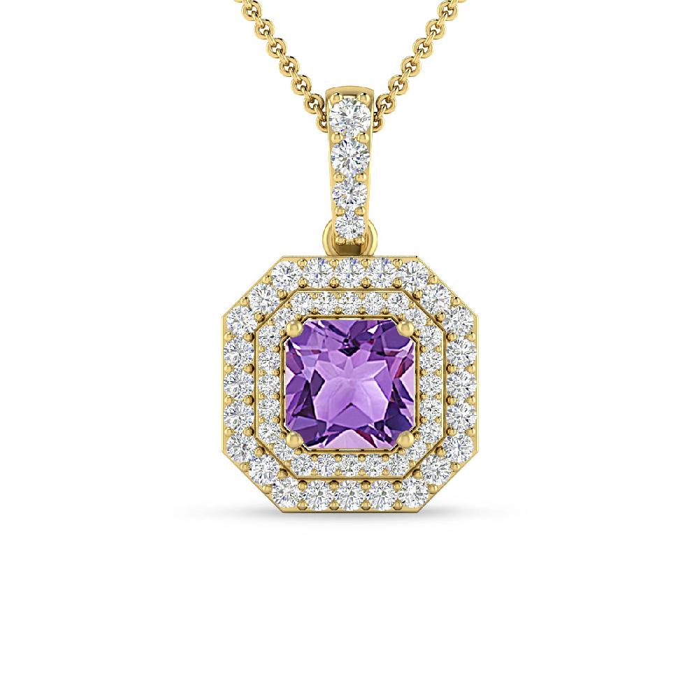 Yellow Gold - Amethyst