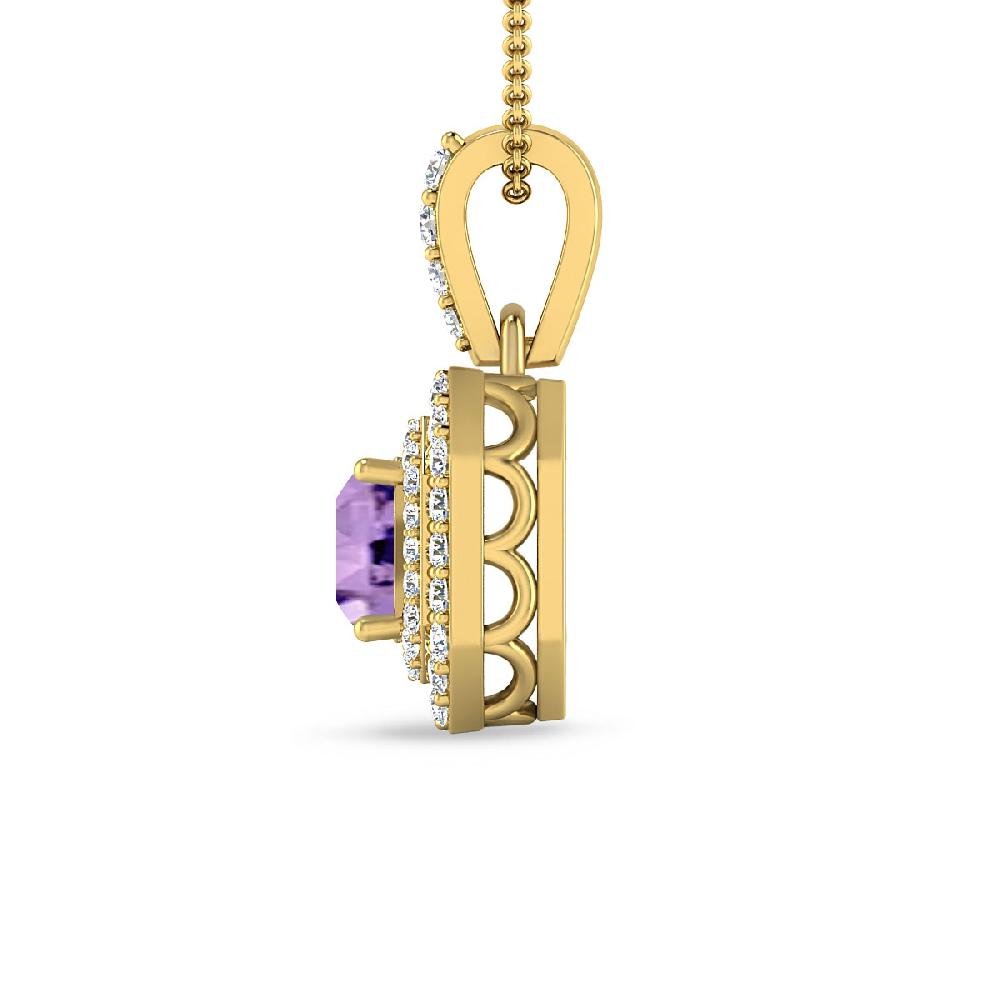 Yellow Gold - Amethyst