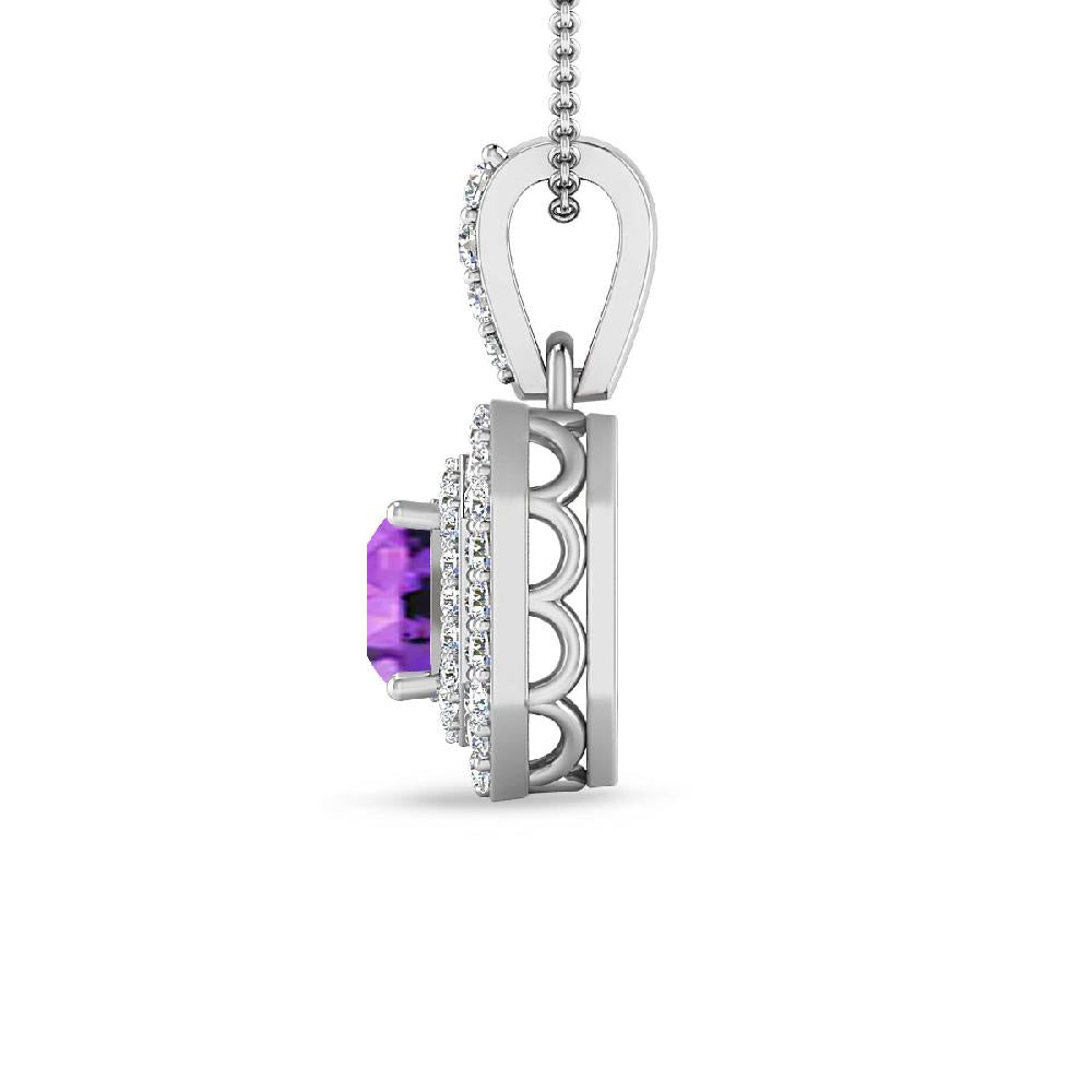 White Gold - Amethyst