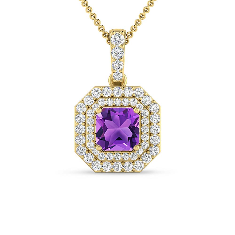 Yellow Gold - Amethyst