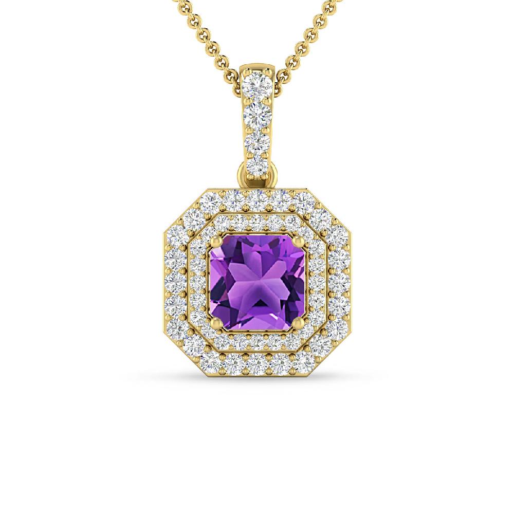 Yellow Gold - Amethyst